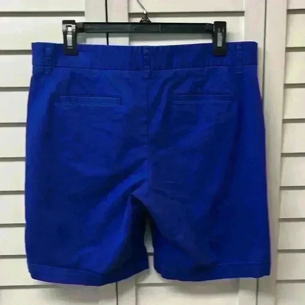 Stylus Boyfriend Bermuda Shorts Size 8 Royal Blue
